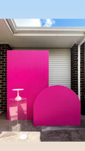 Load image into Gallery viewer, 2 Hot pink ripple backdrops 2m &amp; 1m H x 1.2m w +plinth package
